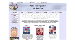 Desktop Screenshot of niftyfiftyquilters.com